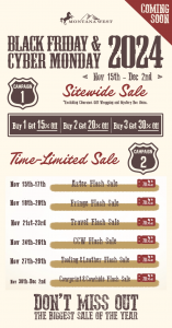 Montana West BFCM Sale Calendar