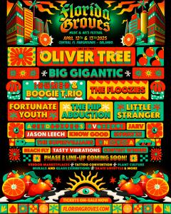 Florida Groves Music Festival Unveils 2025 Artwork and Lineup