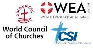 The image shows logos from the WCC, WEA, and CSI