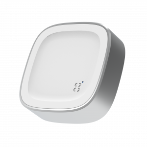 An image of Gumband’s privacy-conscious, camera-less  presence sensor,  which tracks passive engagement, traffic flow, and dwell time in physical spaces.