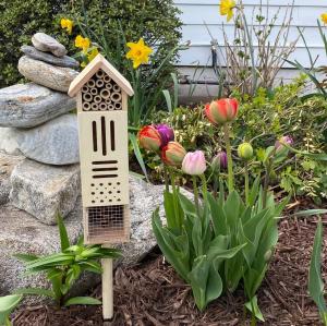 Arkearth pollinator house for bees and butterflies in the garden