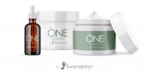 The Footnanny ONE Pedicure Kit is an at-home unscented spa treatment - 8 oz jar of cream, 8 oz of soaking salts, 1 oz bottle of oil. Products are a blend of natural oils —olive oil, protein rice oil, and coconut oil. A pair of socks and rescue buffer are included.