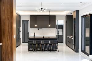 European-imported finishes and an Italian kitchen