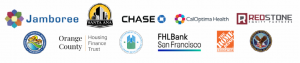 Jamboree, Santa Ana, Chase Bank, CalOptima Health, RedStone Equity Partners, Housing and Community Development, Orange County Housing Finance Trust, Department of Housing & Urban Development, FHL Bank San Francisco, Home Depot Foundation, Department of Veterans Affairs