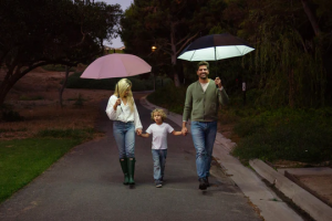 The Droplit umbrella increases visibility and safety