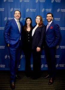 Photo featuring Partner Brian Barakat, CEO Clara Salvai, Partner Jocelyn A. Macelloni and Partner Giacomo Bossa