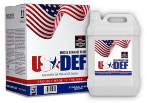 Dynamic Patriotic US-DEF in Recycled boxes and jugs