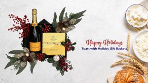 Toast with Holiday Baskets