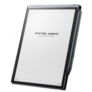 The iFLYTEK AINOTE Air 2, a digital notepad with a paper-like e-ink screen for comfortable reading and writing.