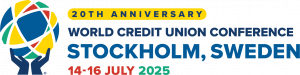 Logo for the 2025 World Credit Union Conference