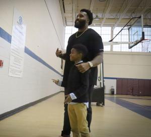 Trent Scott visited a local DC Boys & Girls Club earlier this 2024 season.