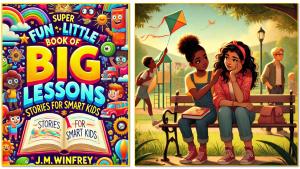 Super Fun Little Book of Big Lessons Cover and Sample Lesson Artwork