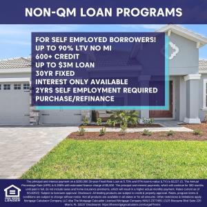 Jumbo and Non QM Mortgage Loans for Self Employed Borrowers