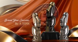 2025 TITAN Awards Statuettes - Platinum, Gold & Silver