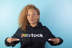 Free in pocstock hoodies against a blue background