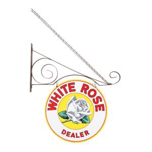 Canadian 1940s White Rose Dealer sign, the 24-inch diameter double-sided version of one of Canada’s most recognizable petroliana signs, graded 8.75 both sides (est. CA$15,000-$18,000).