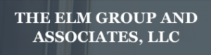 "The Elm Group and Associates, LLC" written in white with a grey background