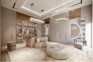 Master Closet “Live-in Wardrobe” (Rendering Credit: Toma Design Group Inc.)