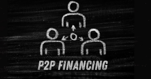 Illustration of peer-to-peer financing concept, highlighting innovative financial connections between individuals.