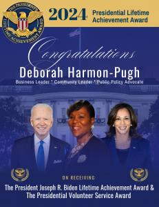 Women Veterans ROCK! Celebrates Deborah Harmon-Pugh’s  2024 Presidential Lifetime Achievement Award &  Presidential Volunteer Service Award