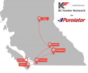 KF will continue to ensure daily cargo flight operations in British Columbia in support of Purolator.