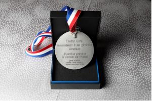 The Marie Curie Legacy Medal (Photo Credit: BFA / Hippolyte Petit)