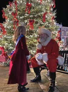 Santa at the Georgetown Community Christmas Tree