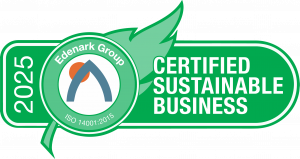 2025 Edenark Group ISO 14001 Sustainability Certification Badge