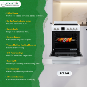 Equator Advanced Appliances Introduces 24” Electric Cooking Range with Convection Oven and Air Fryer