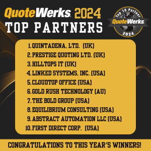 2024 Top 10 QuoteWerks Partners