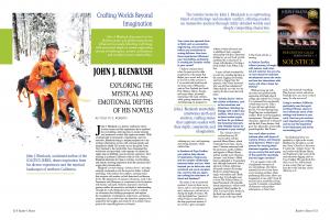 John J. Blenkush interview on Reader's House magazine