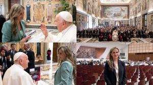 Maryna-Ovtsynova-President-of-ALLATRA-at-an-audience-with-His-Holiness-Pope-Francis-at-the-Vatican-Photo-Vatican-Media