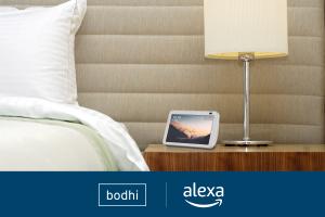 Bodhi and Alexa at a Hotel