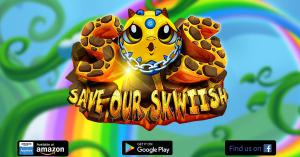 Save Our Skwiish, Magical Match 3, Adventure, sweet , magical game, mobile game, Multiplayer match 3, munchkin, Farm heroes look alike, puzzle adventure, 