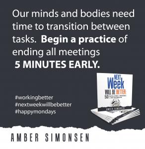 Quote from Amber Simonsen's book Next week will be Better