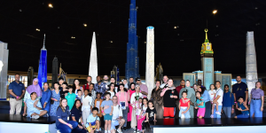 Group of POD Families inside MINILAND at Legoland Dubai Resort