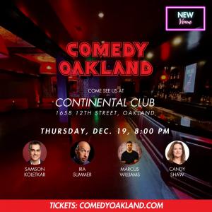 Comedy Oakland at Continental Club Flyer