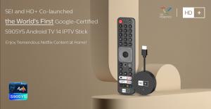 Google-Certified S905Y5 Android TV 14 IPTV Stick with Dolby Audio