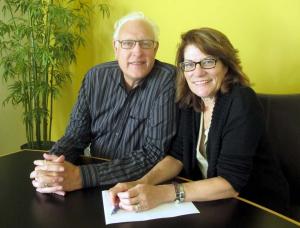 Bill and Nancy Ivey in the IEI conference room