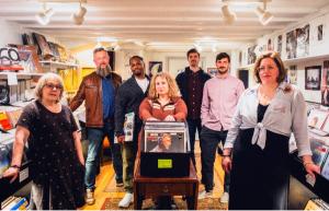 The AYO Music Group team. From left: Stacey Haber, Pär Almqvist, Bryson Nobles, Deborah Mannis-Gardner, Thomas Mathieson, Billy Toulson, and Kimberly Fisher.