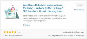 Better Robots.txt Wordpress plugin