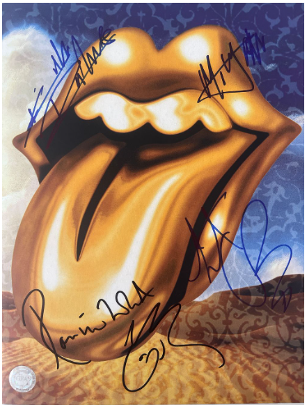 Rolling Stones signed Bridges to Babylon tour book GFA authenticated