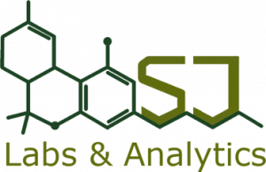 SJ Labs logo with Chemical Structure of CBD