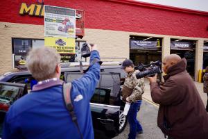 Joseph Alex Davis, a local police officer, received the SUV from Midasautomotive.com as part of their Driving Forward program.