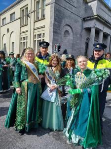 Europa members with Galway City Garda at St Patrick's parade