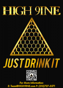 HIGH 9INE Just Drink It! Corporate Logo