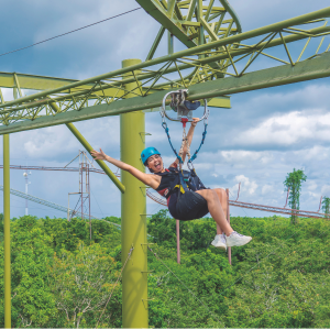 lady in tarzania at selvatica cancun