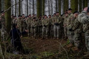 The World War II Foundation led the 80th Anniversary of the Battle of the Bulge battlefield tour for 101st Airborne Division Soldiers in and around Bastogne, Belgium