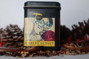 Scarlet Sunset Herbal Berry Tea Limited Edition Canister