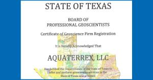 AquaterreX Texas Certification